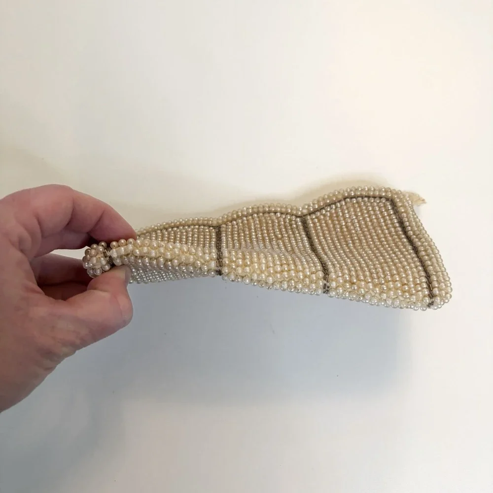 Vtg Beaded Evening Bag Exclusively Made For La Regale Japan Art Deco Flapper